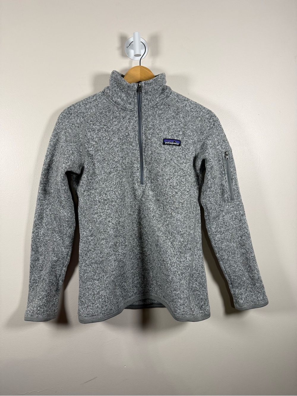 Patagonia Men's Heather Gray Half-Zip Fleece Pullover